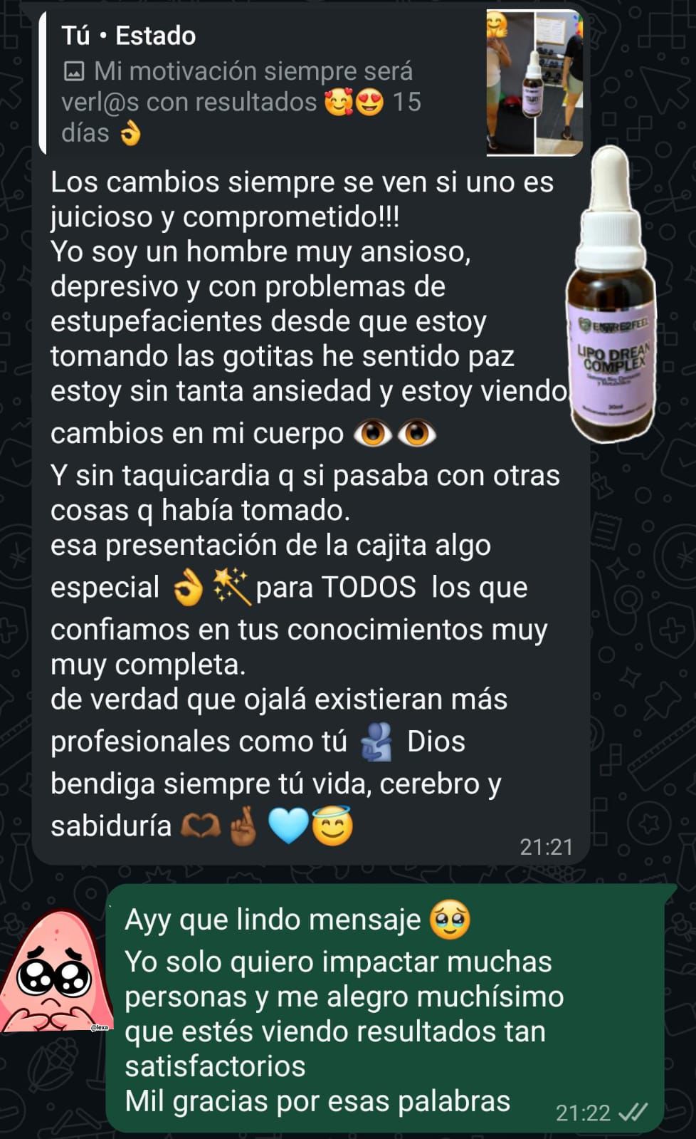 Testimonio Kit y Gotas